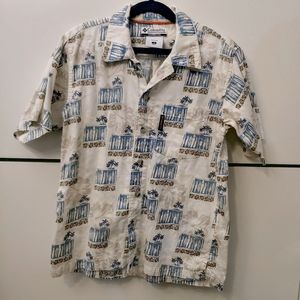Columbia Short Sleeve Hawaiian Shirt Youth Small